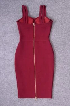 Kate Bandage Dress - Red Wine -Bodycon Collection Shop kate bandage dress red wine bodycon collection usa aus 16085267611727