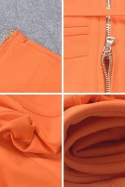 Kit Bandage Dress - Apricot Orange 15 Kit Bandage Dress - Apricot Orange -Bodycon Collection Shop kit bandage dress apricot orange bodycon collection usa aus 28522643783759