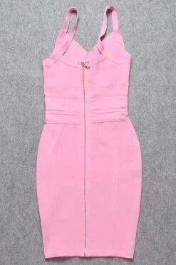Kit Bandage Dress - Blush Pink -Bodycon Collection Shop kit bandage dress blush pink bodycon collection usa aus 28525565542479