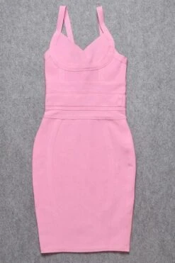 Kit Bandage Dress - Blush Pink -Bodycon Collection Shop kit bandage dress blush pink bodycon collection usa aus 28525565673551