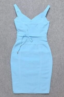 Kit Bandage Dress - Sky Blue -Bodycon Collection Shop kit bandage dress sky blue bodycon collection usa aus 28522867785807