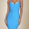 Kit Bandage Dress - Sky Blue -Bodycon Collection Shop kit bandage dress sky blue bodycon collection usa aus 40394676371674