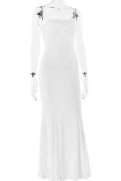 Kora Bodycon Maxi Dress - White Pearl -Bodycon Collection Shop kora bodycon maxi dress white pearl bodycon collection usa aus 1175766142