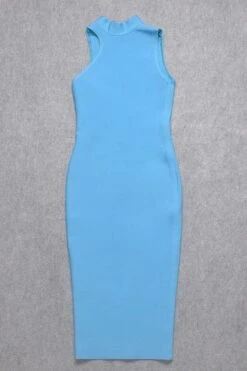Layla Bandage Midi Dress - Sky Blue -Bodycon Collection Shop layla bandage midi dress sky blue bodycon collection usa aus 28525180551247