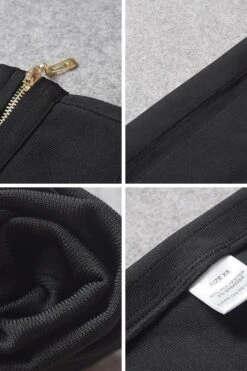 Lea Bandage Midi Dress - Classic Black -Bodycon Collection Shop lea bandage midi dress classic black bodycon collection usa aus 28509513744463