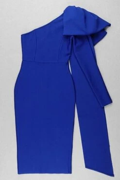 Lela Long Sleeve Bandage Midi Dress - Royal Blue -Bodycon Collection Shop lela long sleeve bandage midi dress royal blue bodycon collection usa aus 28896419348559