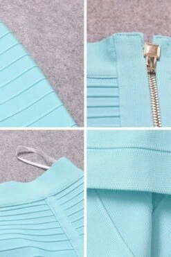 Leni Bandage Top And Pencil Skirt Outfit Set - Sky Blue 14 Leni Bandage Top And Pencil Skirt Outfit Set - Sky Blue -Bodycon Collection Shop leni bandage top and pencil skirt outfit set sky blue bodycon collection usa aus 1117829787