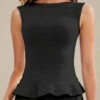 Leni Bandage Top - Classic Black -Bodycon Collection Shop leni bandage top classic black bodycon collection usa aus 41389320437978