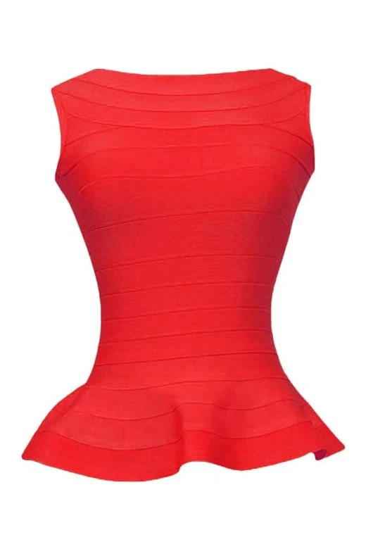 Leni Bandage Top - Lipstick Red 4 Leni Bandage Top - Lipstick Red - Image 2