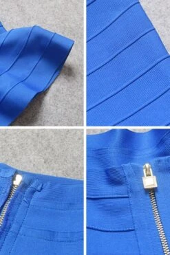 Leni Bandage Top - Royal Blue -Bodycon Collection Shop leni bandage top royal blue bodycon collection usa aus 42427391901914