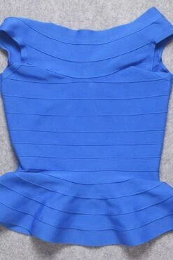 Leni Bandage Top - Royal Blue -Bodycon Collection Shop leni bandage top royal blue bodycon collection usa aus 42427391934682
