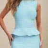 Leni Bandage Top - Sky Blue -Bodycon Collection Shop leni bandage top sky blue bodycon collection usa aus 42427421851866