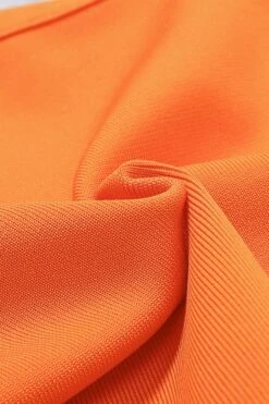 Leo Bandage Midi Dress - Apricot Orange -Bodycon Collection Shop leo bandage midi dress apricot orange bodycon collection usa aus 42399126454490