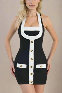 Leone Bandage Mini Dress - Classic Black