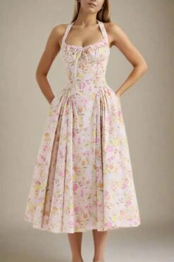 Lynsie Bodycon Midi Dress - Dusty Pink -Bodycon Collection Shop lynsie bodycon midi dress dusty pink bodycon collection usa aus 44179191038170