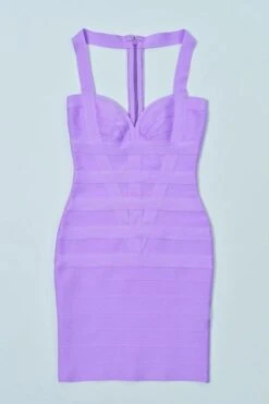 Mara Bandage Mini Dress - Violet Purple -Bodycon Collection Shop mara bandage mini dress violet purple bodycon collection usa aus 42316816875738