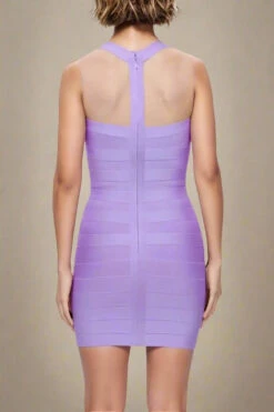 Mara Bandage Mini Dress - Violet Purple -Bodycon Collection Shop mara bandage mini dress violet purple bodycon collection usa aus 42317604159706