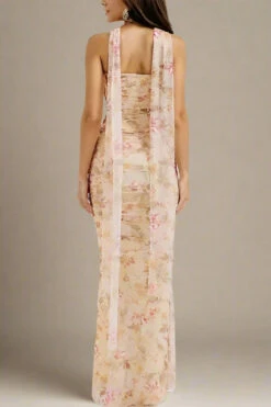 Margot Wrap Top And Maxi Skirt Outfit Set - Cream Yellow -Bodycon Collection Shop margot wrap top and maxi skirt outfit set cream yellow bodycon collection usa aus 44605045506266