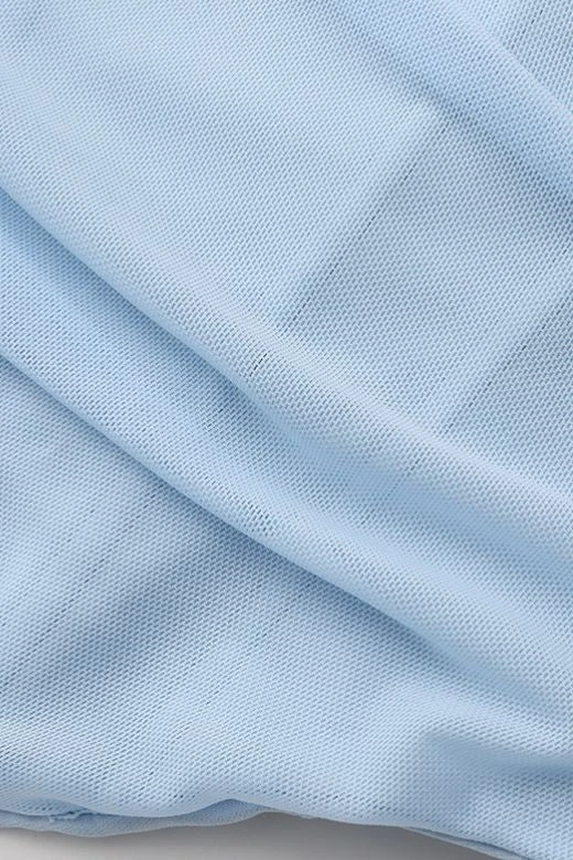 Margot Wrap Top And Maxi Skirt Outfit Set - Sky Blue 12 Margot Wrap Top And Maxi Skirt Outfit Set - Sky Blue - Image 10