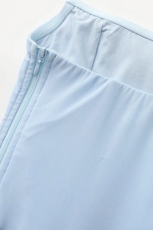 Margot Wrap Top And Maxi Skirt Outfit Set - Sky Blue 11 Margot Wrap Top And Maxi Skirt Outfit Set - Sky Blue - Image 9