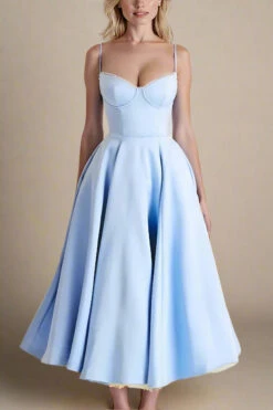 Mavis Midi Dress - Baby Blue