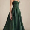 Mavis Midi Dress - Emerald Green