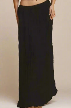 Meryl Top And Maxi Skirt Set - Classic Black -Bodycon Collection Shop meryl wrap top and maxi skirt set classic black bodycon collection usa aus 1168047158