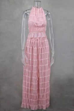 Meryl Top And Maxi Skirt Set - Pink Fuzz -Bodycon Collection Shop meryl wrap top and maxi skirt set pink fuzz bodycon collection usa aus 1168034595