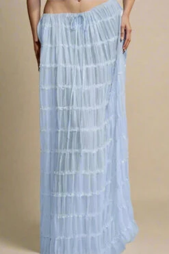 Meryl Top And Maxi Skirt Set - Sky Blue -Bodycon Collection Shop meryl wrap top and maxi skirt set sky blue bodycon collection usa aus 1168047161