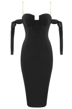 Mia Bandage Dress - Classic Black -Bodycon Collection Shop mia bandage dress classic black bodycon collection usa aus 16092668231759