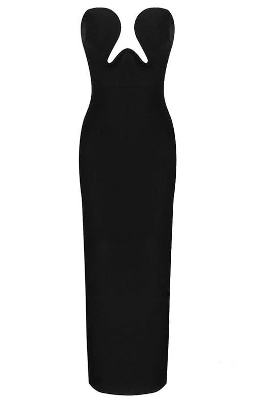 Mika Bodycon Midi Dress - Classic Black 4 Mika Bodycon Midi Dress - Classic Black - Image 2