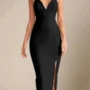 Milan Bandage Midi Dress - Classic Black -Bodycon Collection Shop milan bandage midi dress classic black bodycon collection usa aus 41273664274650