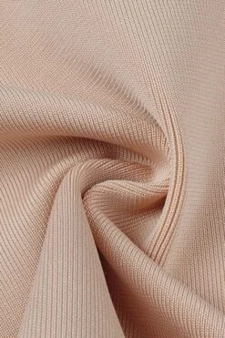 Milan Bandage Midi Dress - Nude -Bodycon Collection Shop milan bandage midi dress nude bodycon collection usa aus 27990210052175