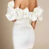 Minnie Bodycon Mini Dress - White Pearl -Bodycon Collection Shop minnie bodycon mini dress pearl white bodycon collection usa aus 44252667052250