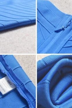 Miranda Bandage Mini Dress - Royal Blue -Bodycon Collection Shop miranda bandage mini dress royal blue bodycon collection usa aus 15721910829135