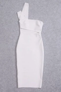Molly Bandage Midi Dress - White Pearl -Bodycon Collection Shop molly bandage midi dress pearl white bodycon collection usa aus 38193482465498