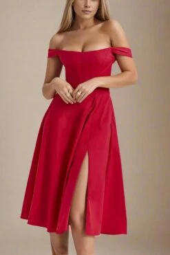 Monique Bodycon Dress - Lipstick Red -Bodycon Collection Shop monique bodycon dress lipstick red bodycon collection usa aus 43829849161946