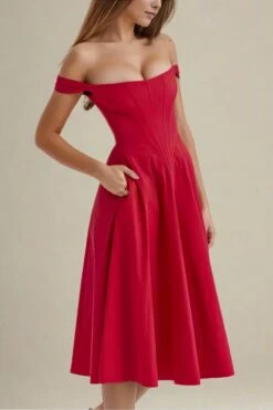 Monique Bodycon Dress - Lipstick Red -Bodycon Collection Shop monique bodycon dress lipstick red bodycon collection usa aus 43829849489626