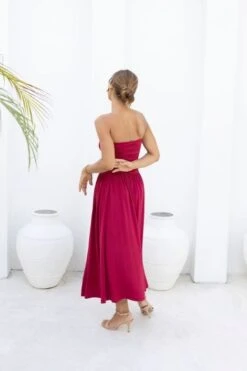 North Bodycon Wrap Midi Dress - Red Wine -Bodycon Collection Shop north bodycon wrap midi dress red wine bodycon collection usa aus 1177091078