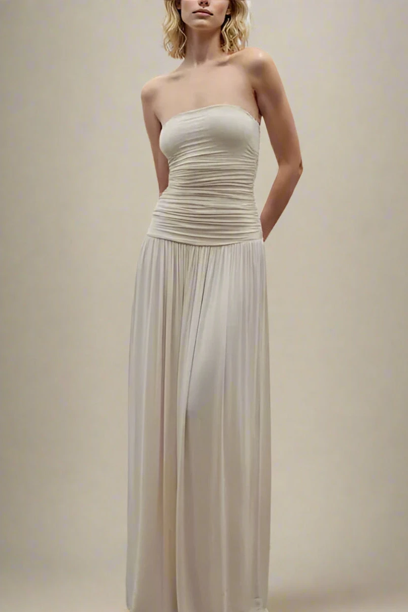 North Bodycon Wrap Midi Dress - Beige 4 North Bodycon Wrap Midi Dress - Beige - Image 2