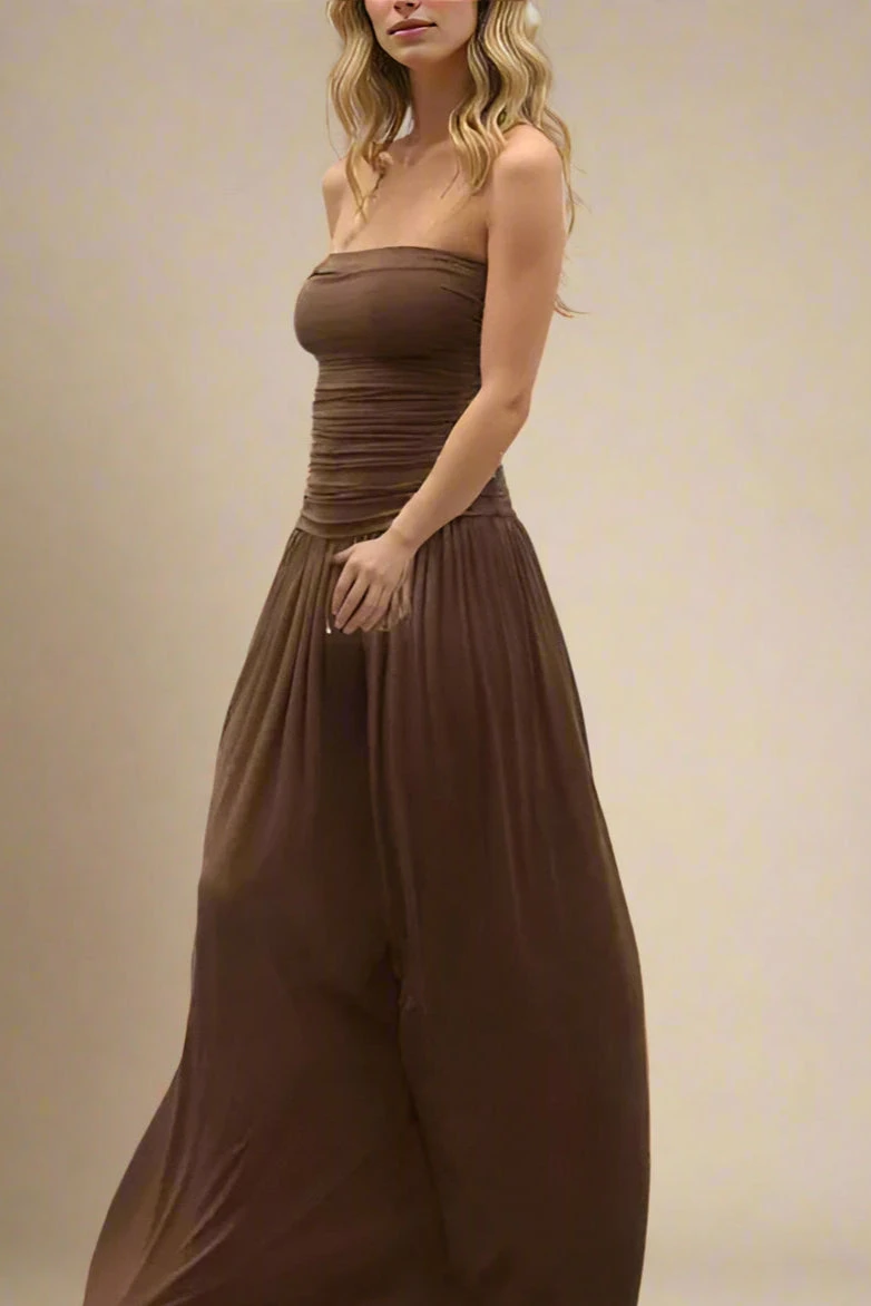 North Bodycon Wrap Midi Dress - Chocolate Brown 5 North Bodycon Wrap Midi Dress - Chocolate Brown - Image 3