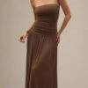 North Bodycon Wrap Midi Dress - Chocolate Brown -Bodycon Collection Shop north wrap maxi dress chocolate brown bodycon collection usa aus 1171990866