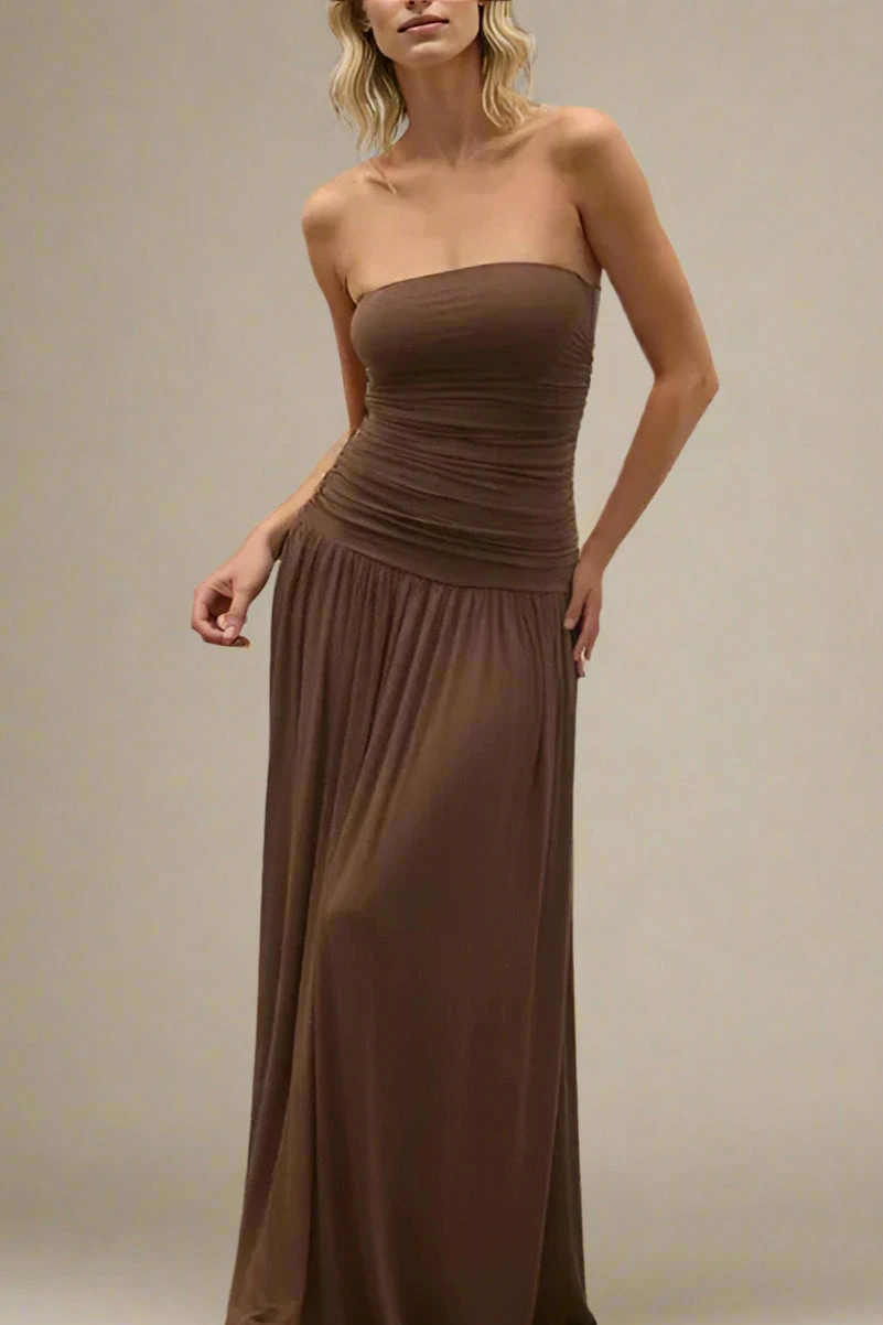 North Bodycon Wrap Midi Dress - Chocolate Brown 3 North Bodycon Wrap Midi Dress - Chocolate Brown