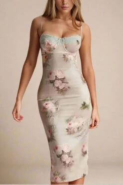 Parker Bodycon Dress - Steel Grey