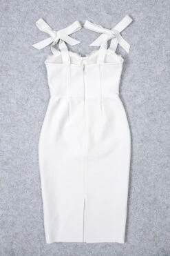 Payton Bandage Dress - White Pearl -Bodycon Collection Shop payton bandage dress pearl white bodycon collection usa aus 44816876175578