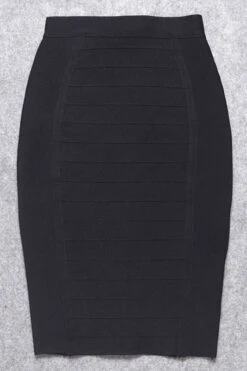 Pencil High Waist Bandage Knee Length Cocktail Skirt - Classic Black -Bodycon Collection Shop pencil high waist bandage knee length cocktail skirt classic black bodycon collection usa aus 39414415524058