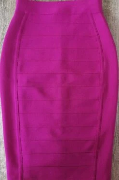 Pencil High Waist Bandage Knee Length Cocktail Skirt - Magenta Pink -Bodycon Collection Shop pencil high waist bandage knee length cocktail skirt magenta pink bodycon collection usa aus 42432743637210