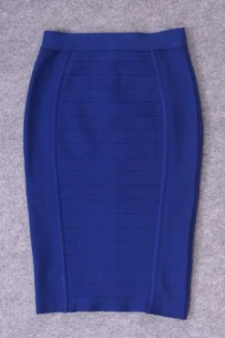 Pencil High Waist Bandage Knee Length Cocktail Skirt - Navy Blue -Bodycon Collection Shop pencil high waist bandage knee length cocktail skirt navy blue bodycon collection usa aus 39414392815834