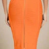 Pencil High Waist Bandage Knee Length Knitted Skirt - Apricot Orange 2 Pencil High Waist Bandage Knee Length Knitted Skirt - Apricot Orange -Bodycon Collection Shop pencil high waist bandage knee length knitted skirt apricot orange bodycon collection usa aus 39409505992922