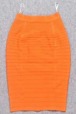 Pencil High Waist Bandage Knee Length Knitted Skirt - Apricot Orange 11 Pencil High Waist Bandage Knee Length Knitted Skirt - Apricot Orange -Bodycon Collection Shop pencil high waist bandage knee length knitted skirt apricot orange bodycon collection usa aus 39409506353370